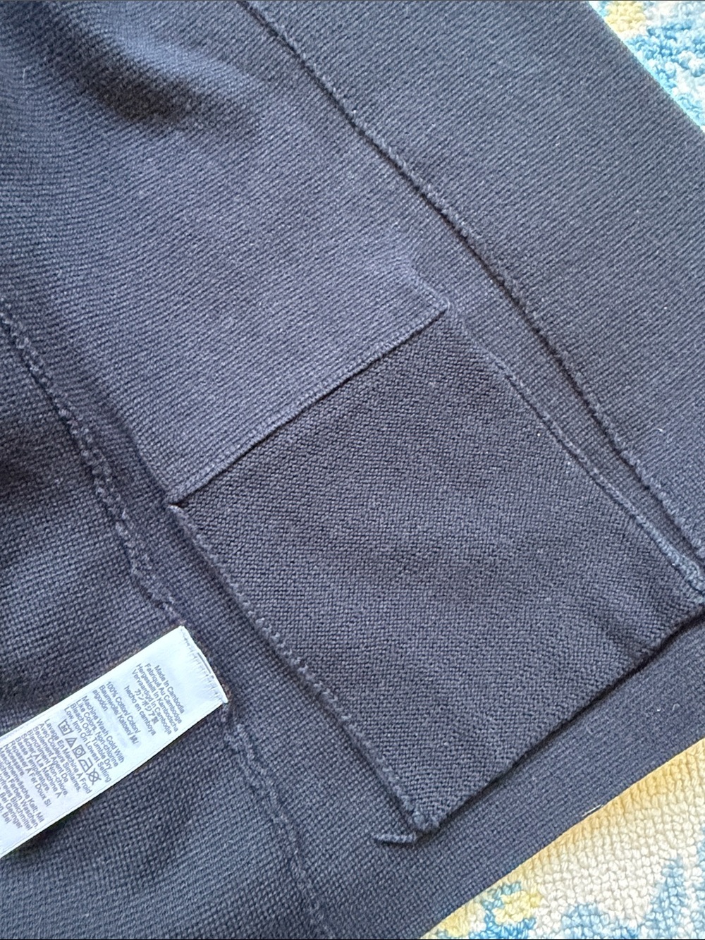 J.Crew Factory Black Schoolboy Sweater Blazer XS - Like New - Picture 6 of 7